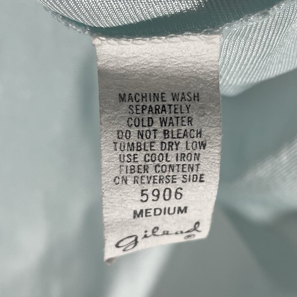 Vintage Gilead Nightgown Mint Nylon Lace Trim USA Made Medium 70s 80s - Picture 7 of 11